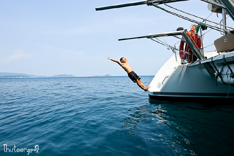 去三亚看美女の私人定制の游艇上的慢生活