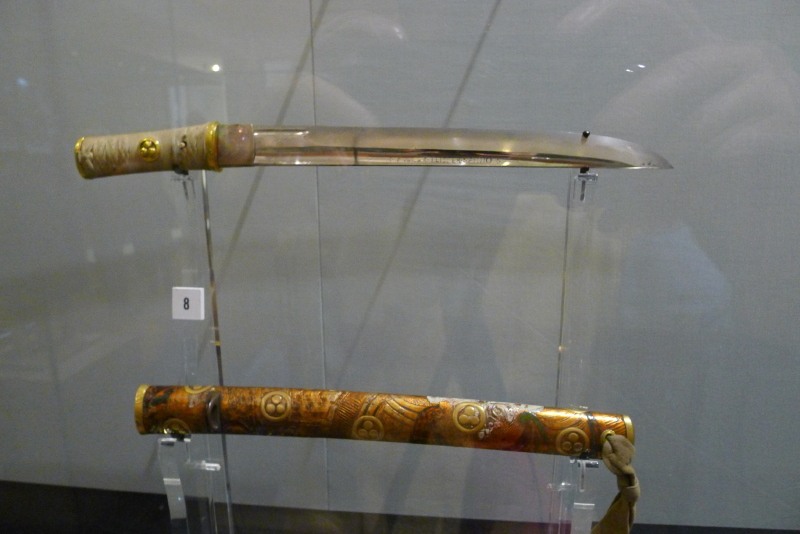 日本弓箭在东方馆的军械展厅中,以日本和中国的军械为主,图为日本武士