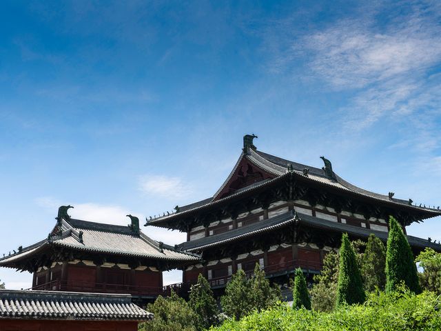 隆兴寺 全景图图片