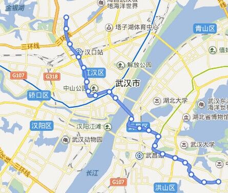 2号线武汉地铁线路图图片