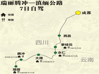 駕車路線全程約6633公里 起點成都市 1成都市內駕車方案 1 從起點向正